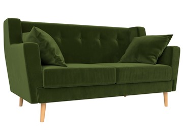 Двухместный диван Брайтон 2, Зеленый (микровельвет) в Элисте