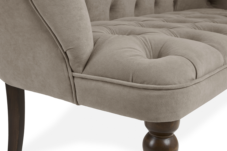 Прямой диван Бриджит бежевый ножки коричневые в Элисте - изображение 15