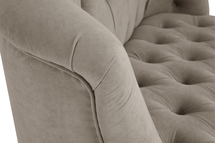 Прямой диван Бриджит бежевый ножки коричневые в Элисте - изображение 16