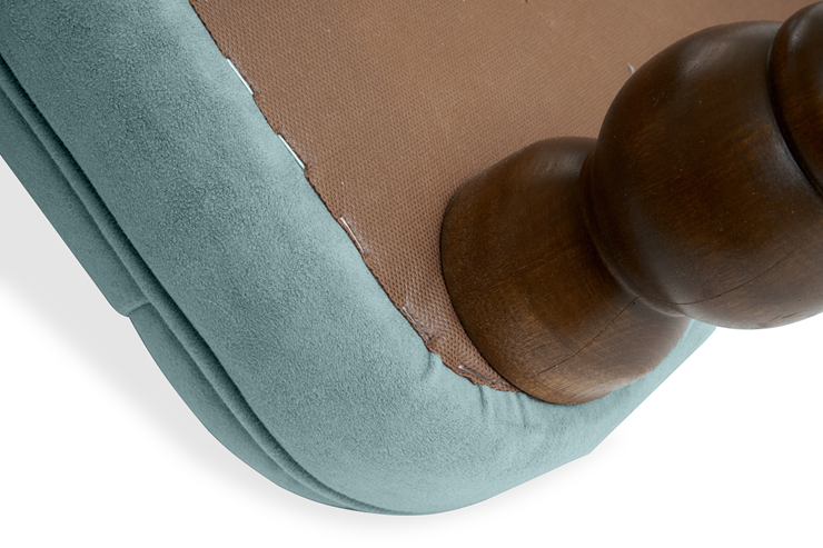 Прямой диван Бриджит мятный ножки коричневые в Элисте - изображение 2