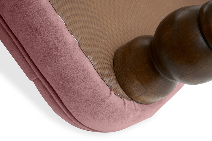 Диван прямой Бриджит розовый ножки коричневые в Элисте - изображение 2