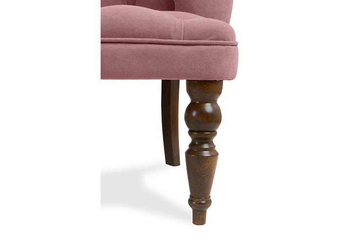 Диван прямой Бриджит розовый ножки коричневые в Элисте - изображение 4