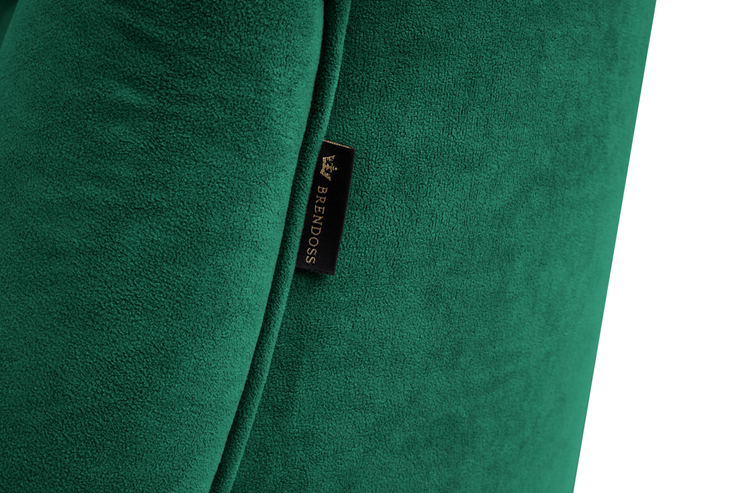 Прямой диван Бриджит зеленый ножки коричневые в Элисте - изображение 1