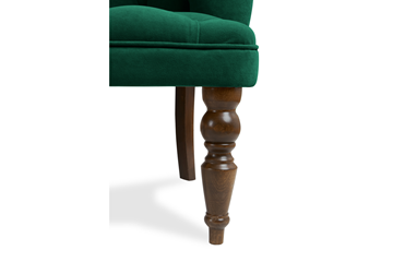 Прямой диван Бриджит зеленый ножки коричневые в Элисте - предосмотр 4