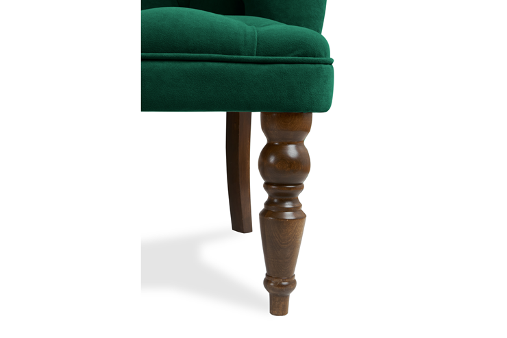 Прямой диван Бриджит зеленый ножки коричневые в Элисте - изображение 4