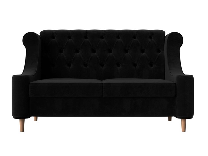 Прямой диван Бронкс, Черный (Велюр) в Элисте - изображение 1