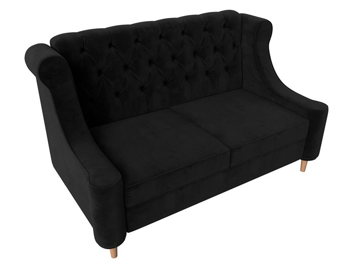 Прямой диван Бронкс, Черный (Велюр) в Элисте - изображение 4