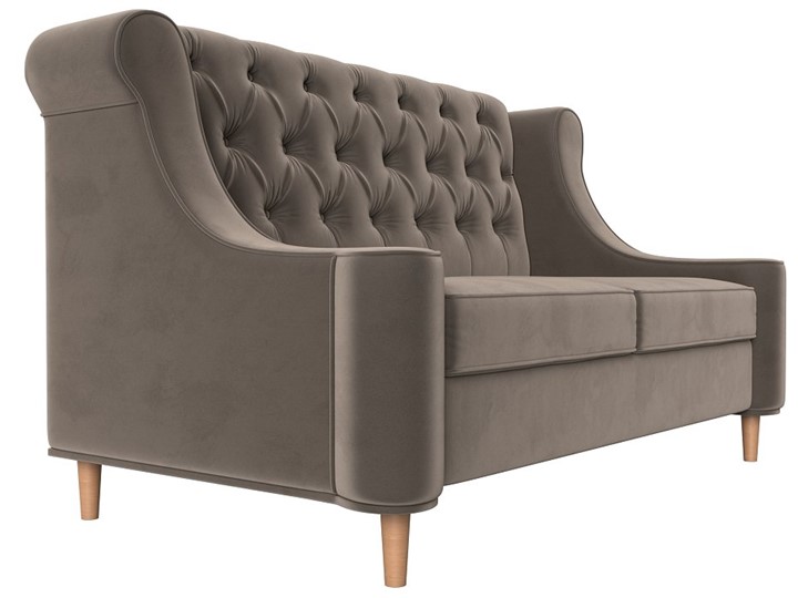 Прямой диван Бронкс, Коричневый (Велюр) в Элисте - изображение 2