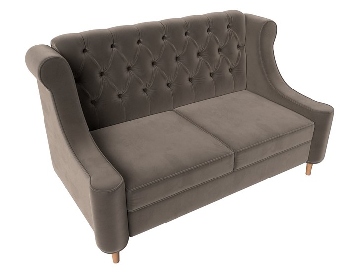 Прямой диван Бронкс, Коричневый (Велюр) в Элисте - изображение 4