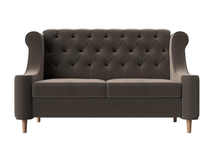 Прямой диван Бронкс, Коричневый (Велюр) в Элисте - изображение 1