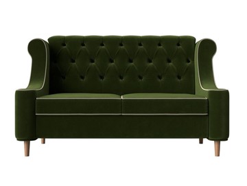 Прямой диван Бронкс, Зеленый\Бежевый (Микровельвет) в Элисте - предосмотр 1