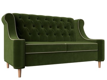 Прямой диван Бронкс, Зеленый\Бежевый (Микровельвет) в Элисте - предосмотр