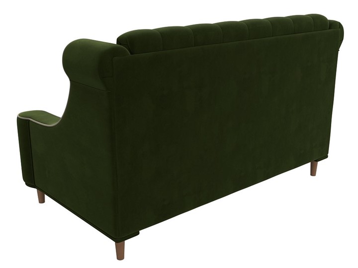 Прямой диван Бронкс, Зеленый\Бежевый (Микровельвет) в Элисте - изображение 5