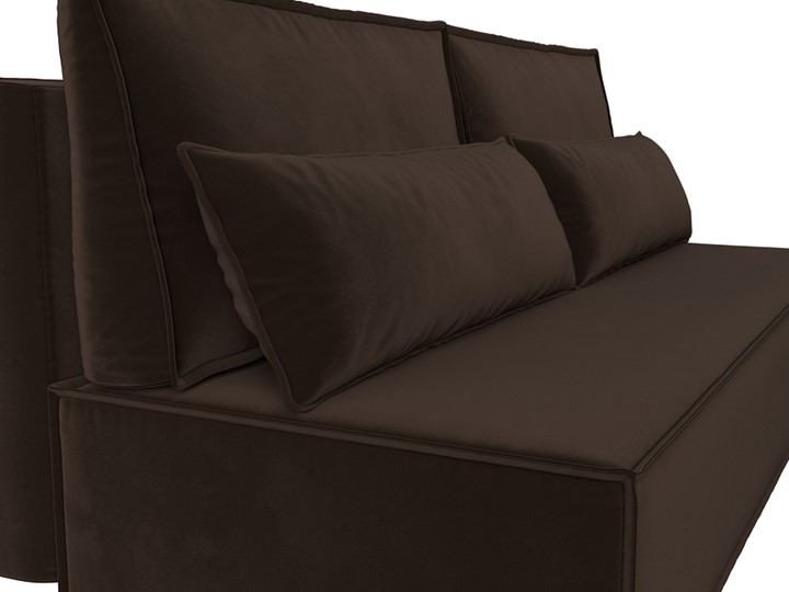 Прямой диван Фабио Лайт, Коричневый (микровельвет) в Элисте - изображение 5