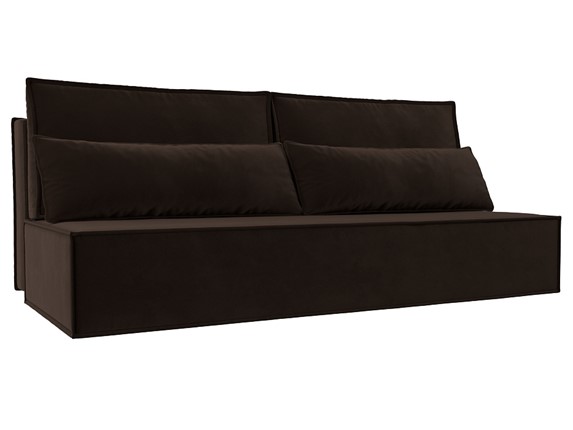Прямой диван Фабио Лайт, Коричневый (микровельвет) в Элисте - изображение