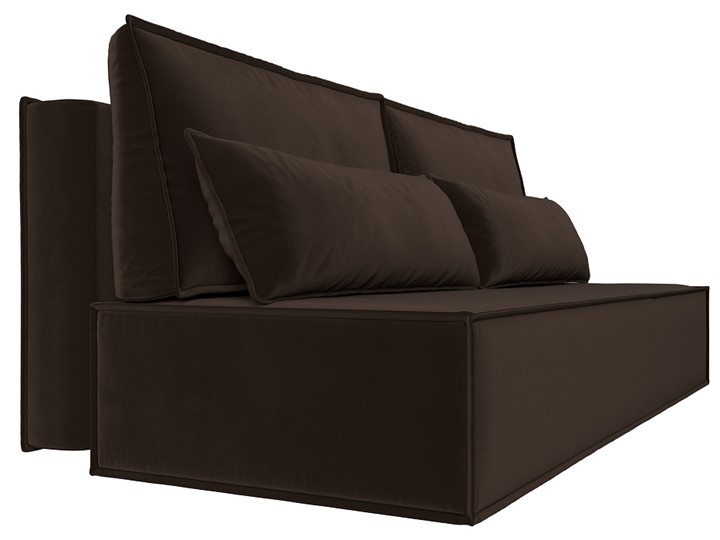 Прямой диван Фабио Лайт, Коричневый (микровельвет) в Элисте - изображение 6