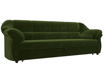 Прямой диван Карнелла, Зеленый (микровельвет) в Элисте