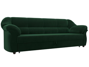 Прямой диван Карнелла, Зеленый (велюр) в Элисте