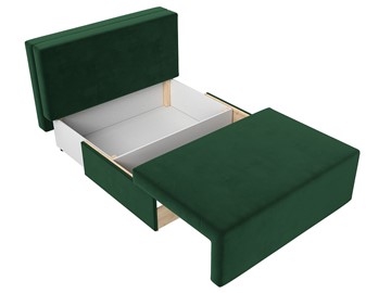 Прямой диван Лагуна, Зеленый/Бежевый (Велюр) в Элисте - предосмотр 1