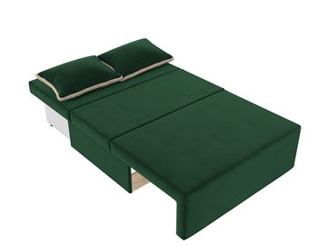 Прямой диван Лагуна, Зеленый/Бежевый (Велюр) в Элисте - предосмотр 3