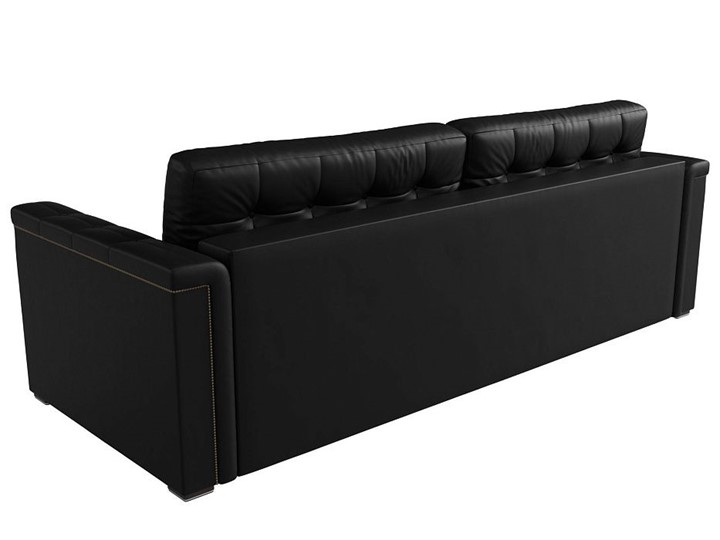 Прямой диван Лига-002 НПБ, Черный (Экокожа) в Элисте - изображение 3