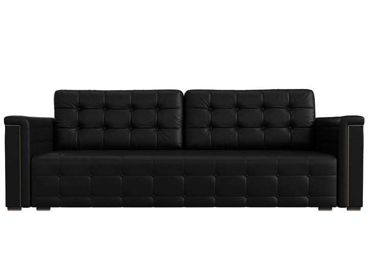 Прямой диван Лига-002 НПБ, Черный (Экокожа) в Элисте - изображение 7