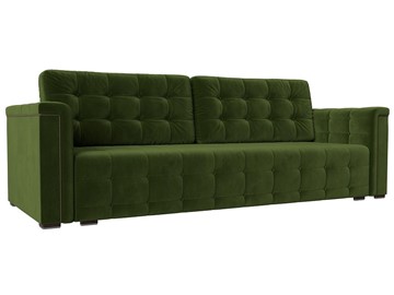 Прямой диван Лига-002 НПБ, Зеленый (Микровельвет) в Элисте