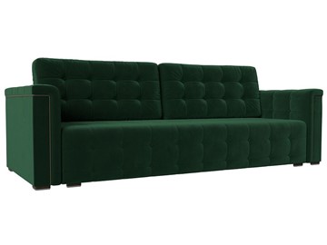 Прямой диван Лига-002 НПБ, Зеленый (велюр) в Элисте