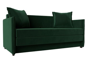Прямой диван Лига-011, Зеленый (велюр) в Элисте