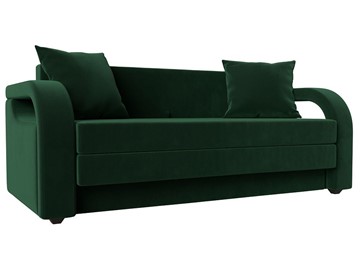 Прямой диван Лига-014, Зеленый(Велюр) в Элисте