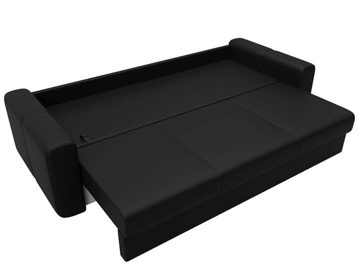 Прямой диван Лига 031, Черный (Экокожа) Боннель в Элисте - изображение 2