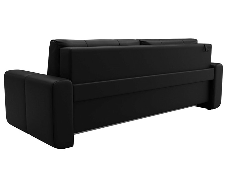 Прямой диван Лига 031, Черный (Экокожа) Боннель в Элисте - изображение 4