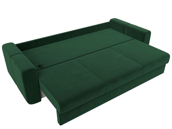 Прямой диван Лига 031, Зеленый (Велюр) Боннель в Элисте - изображение 2