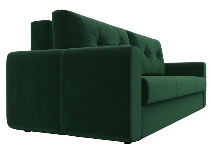 Прямой диван Лига 031, Зеленый (Велюр) Боннель в Элисте - изображение 5