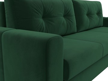 Прямой диван Лига 031, Зеленый (Велюр) Боннель в Элисте - предосмотр 6