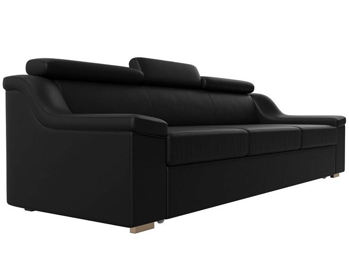 Прямой диван Линдос, Черный (Экокожа) в Элисте - изображение 5