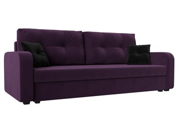 Прямой диван Ливерпуль Лайт, Фиолетовый (Велюр) в Элисте
