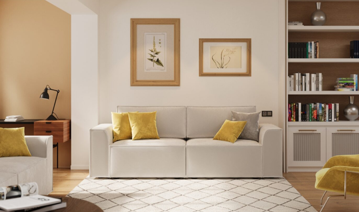 Прямой диван Лофт БЛ1-БП1 (НПБ/Еврокнижка) в Элисте - изображение 3