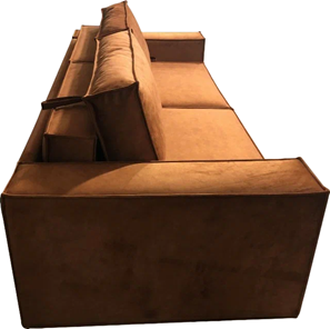 Прямой диван Лофт БЛ2-БП2 (Ремни/Еврокнижка) в Элисте - предосмотр 4