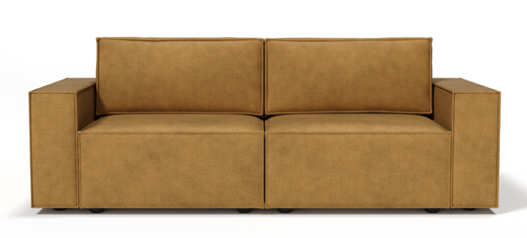 Прямой диван Лофт БЛ2-БП2 (Ремни/Еврокнижка) в Элисте - изображение 7