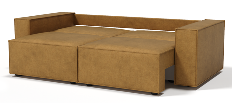 Прямой диван Лофт БЛ2-БП2 (Ремни/Еврокнижка) в Элисте - изображение 10