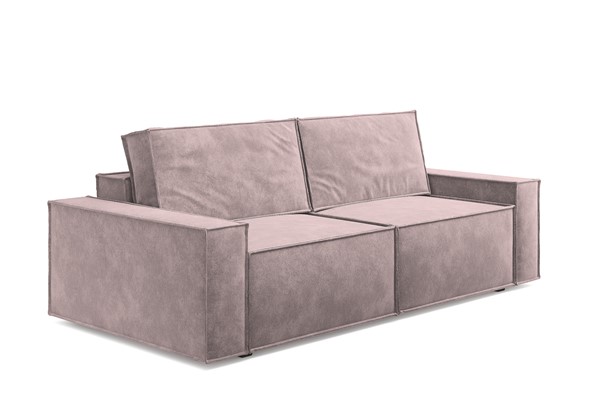Прямой диван Loft, Микровелюр лиловый в Элисте - изображение