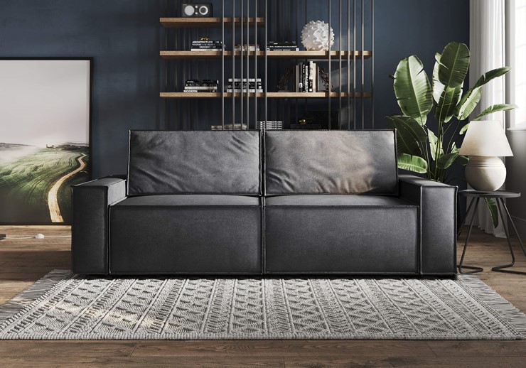Прямой диван Loft, Замша серый в Элисте - изображение 7