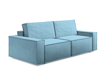 Прямой диван Loft, Рогожка голубой в Элисте - предосмотр