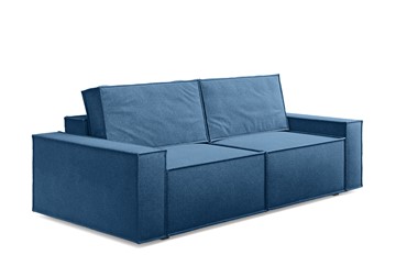 Прямой диван Loft, Рогожка синий в Элисте