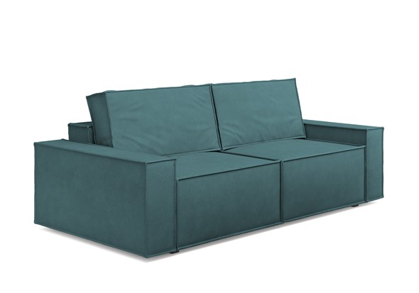Прямой диван Loft, Замша изумрудный в Элисте - изображение