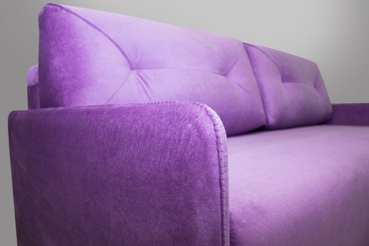 Прямой диван фиолетовый  Лондон 2120х1120 в Элисте - изображение 4
