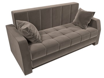 Прямой диван Малютка, Коричневый (велюр) в Элисте - предосмотр 3