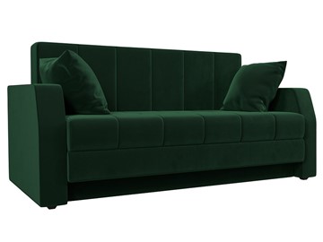 Прямой диван Малютка, Зеленый (велюр) в Элисте - предосмотр