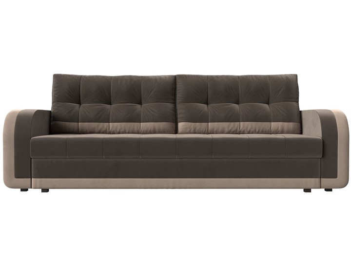 Прямой диван Марсель, Коричневый/бежевый (велюр) в Элисте - изображение 6